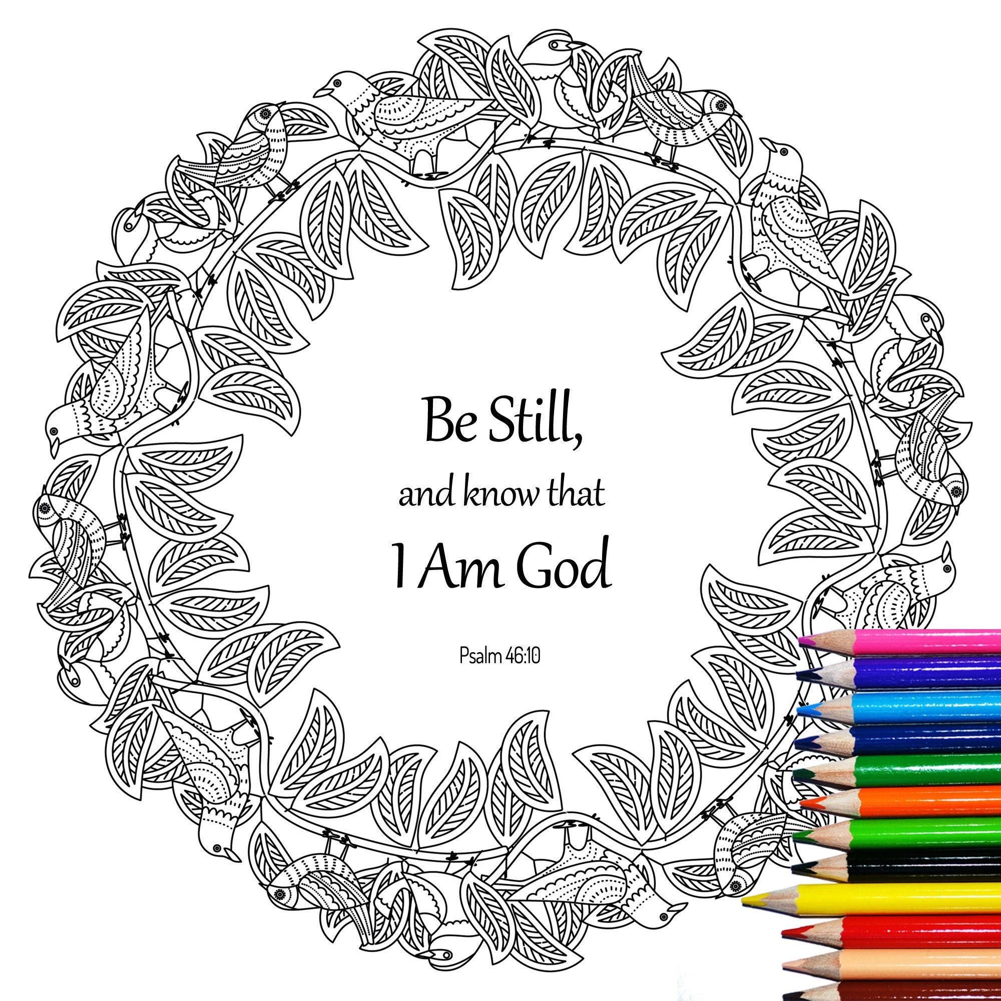 Bible Verse Coloring Page Psalm Printable Bible Etsy Uk SexiezPicz psalm-46-1-berea-project