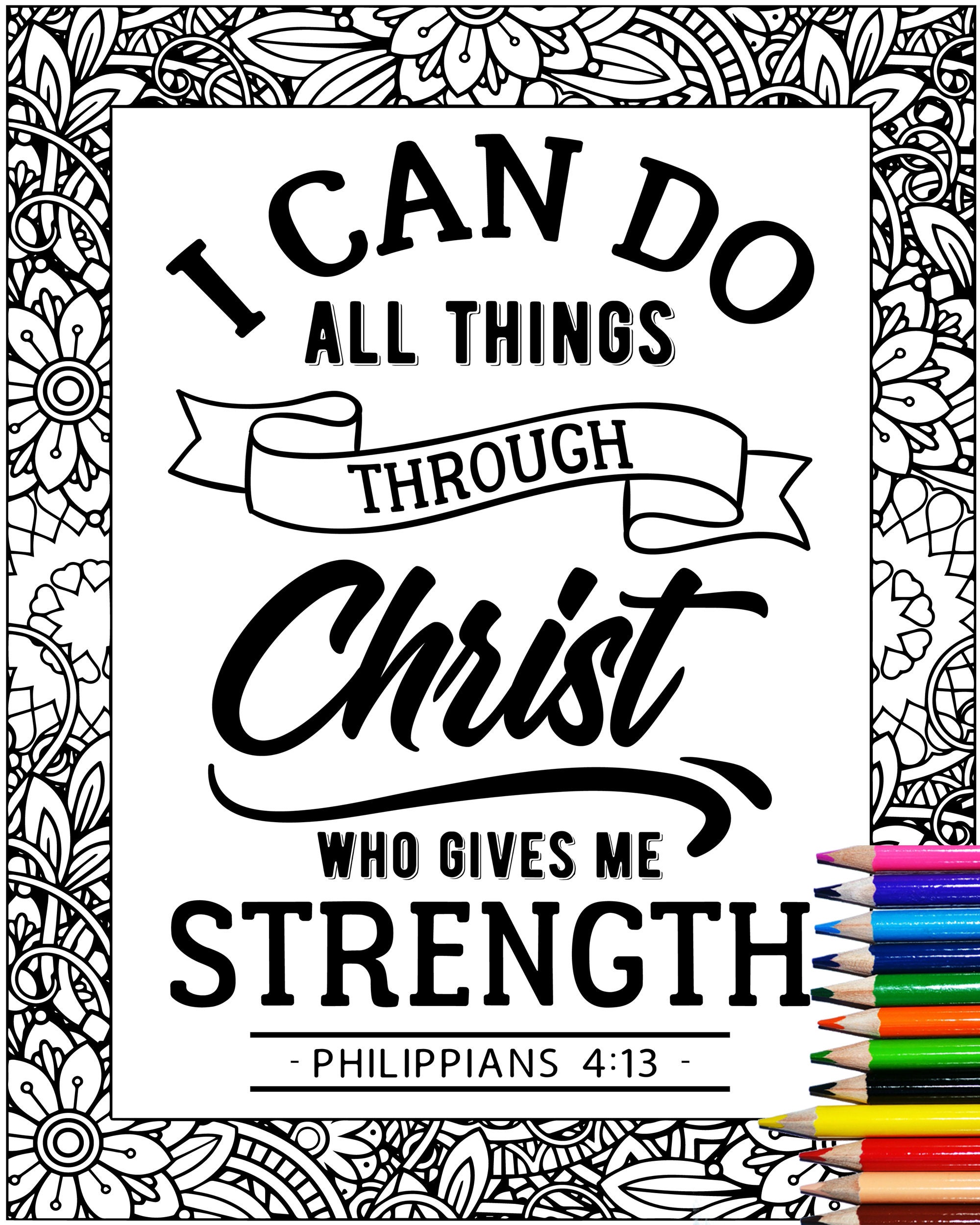 Philippians 4 6 Coloring Pages