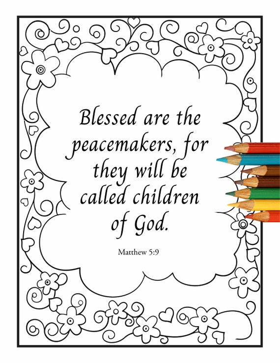 Beatitudes Coloring Pages