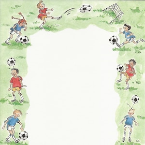 Soccer Time by Autumn Leaves ~ 8.5 x 11X Soccer Team ~ SCORE! ~ Scoring Net ~ Soccer Boys ~ Soccer Girls ~ HTF ~ NLA