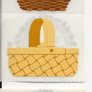 Mrs. Grossman&#39;s ~ Basket Stickers ~ Woven ~ Market Basket ~ Vintage ~ NLA ~ Hard to Find