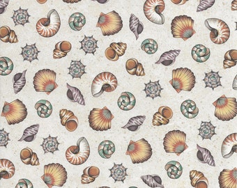 Seashells by Frances Meyer ~ 8.5 x 11 ~ Scrapbook Paper ~ Stationary ~ Cardmaking ~ NLA ~ HTF