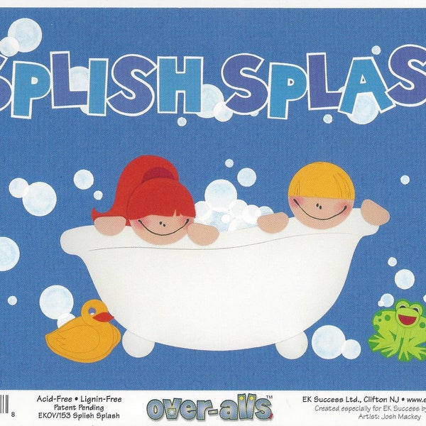 Splish Splash Overall Page Topper ~ EK Success