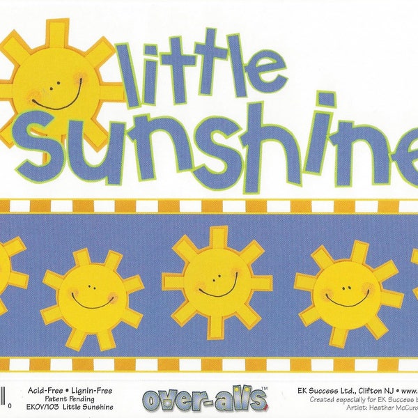 Little Sunshine Overall Page Topper ~ EK Success
