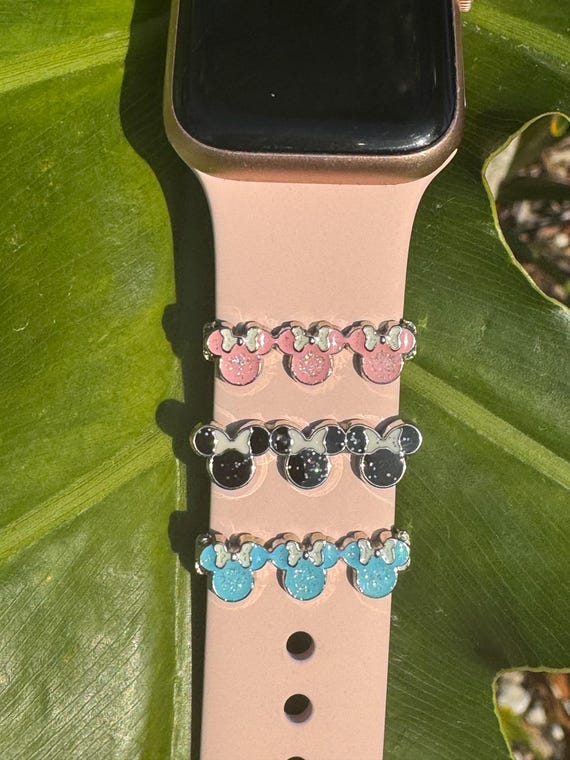 Minnie Mouse Charm Slider Bar Pink, Apple Watch Charms  display picture 1