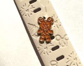 Mickey Gingerbread Man, Disney Inspired Apple Watch Charms, Disney Charms, Theme Park Charms, Magic Band Charms