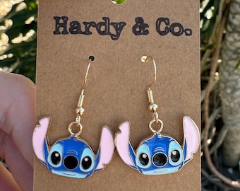 Disney Stitch Inspired Earrings, Disney Parks Inspired, Disney Earrings