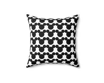 Mickey Head Disney Inspired Throw Pillow 14x14