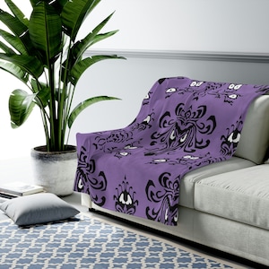 Haunted Mansion Inspired Velveteen Plush Blanket