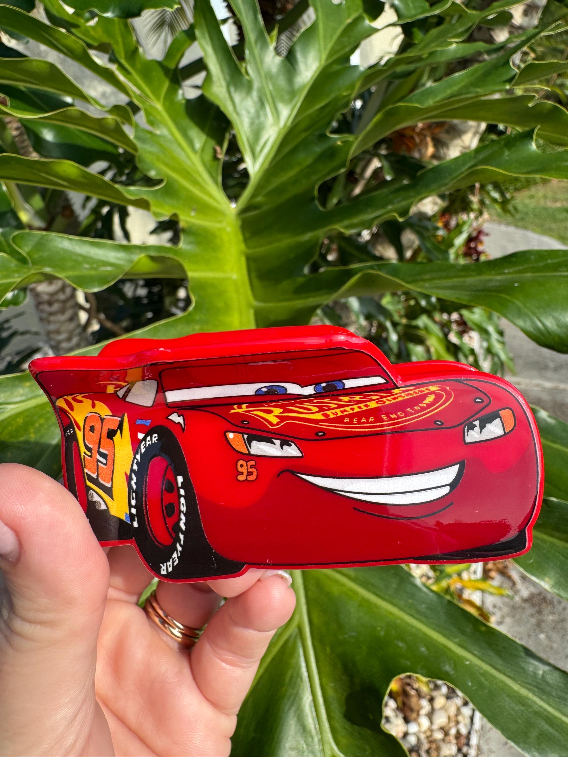 Lightning Mcqueen Cars Disney Inspired Hair Claw Clip - Etsy display picture 1