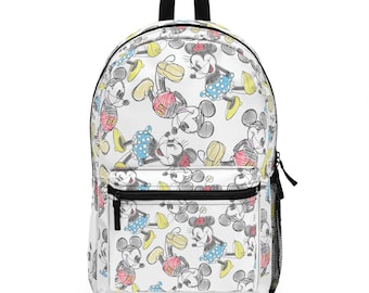 Mickey and Minnie Disney Inspired Backpack, Disney Parks Backpack, Disney Bag