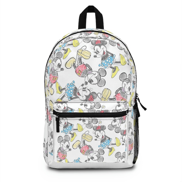 Mickey and Minnie Disney Inspired Backpack, Disney Parks Backpack, Disney Bag