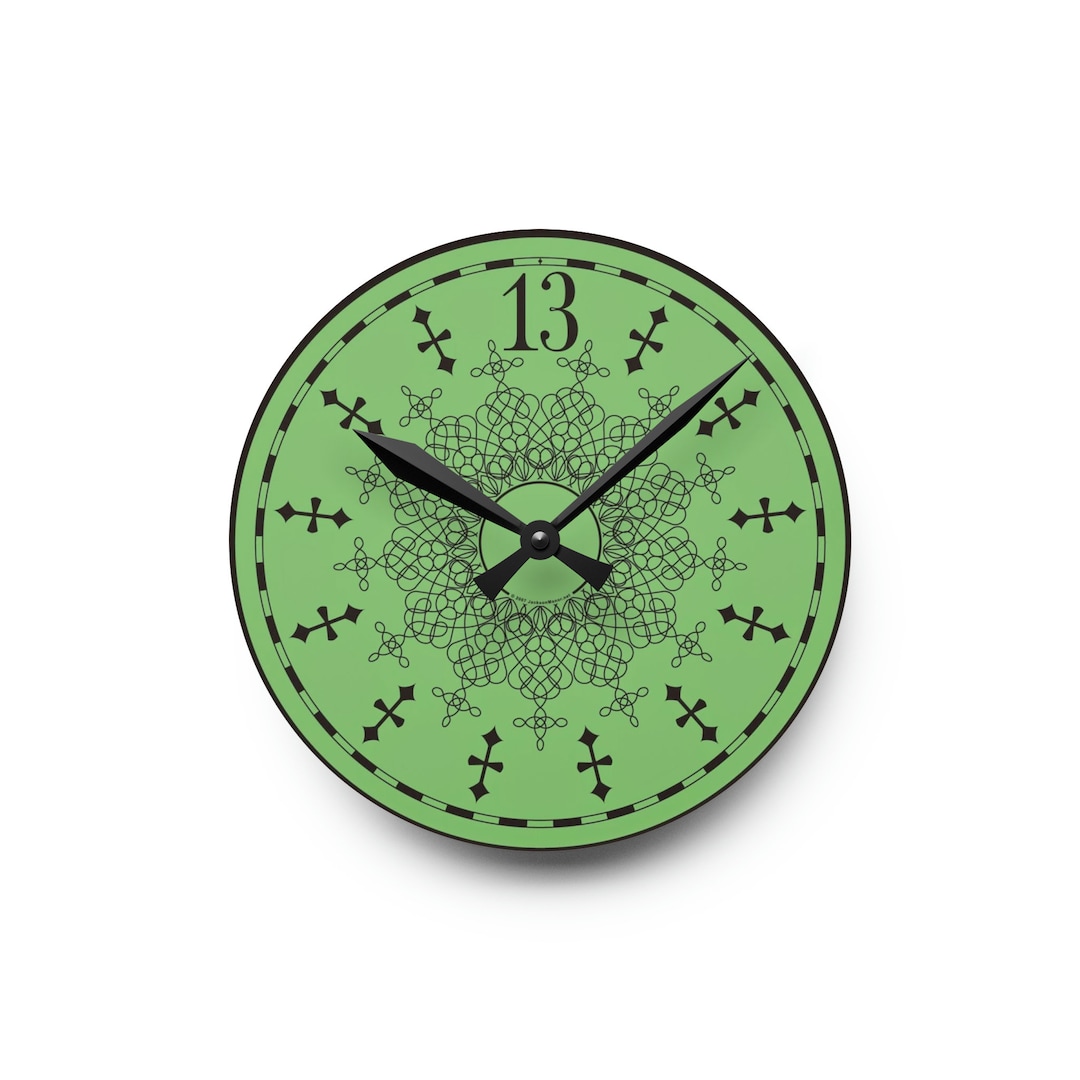 Acrylic Haunted Mansion Inspired Wall Clock, Disney Clock, Haunted ...