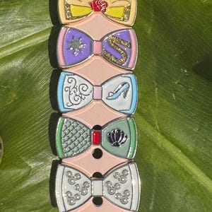 Disney Princess Bow Inspired Slider Bar, Apple Watch charms, Disney Charms, Theme Park Charms, Magic Band Charms 38mm