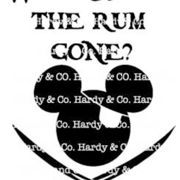 Why is the rum gone etsy