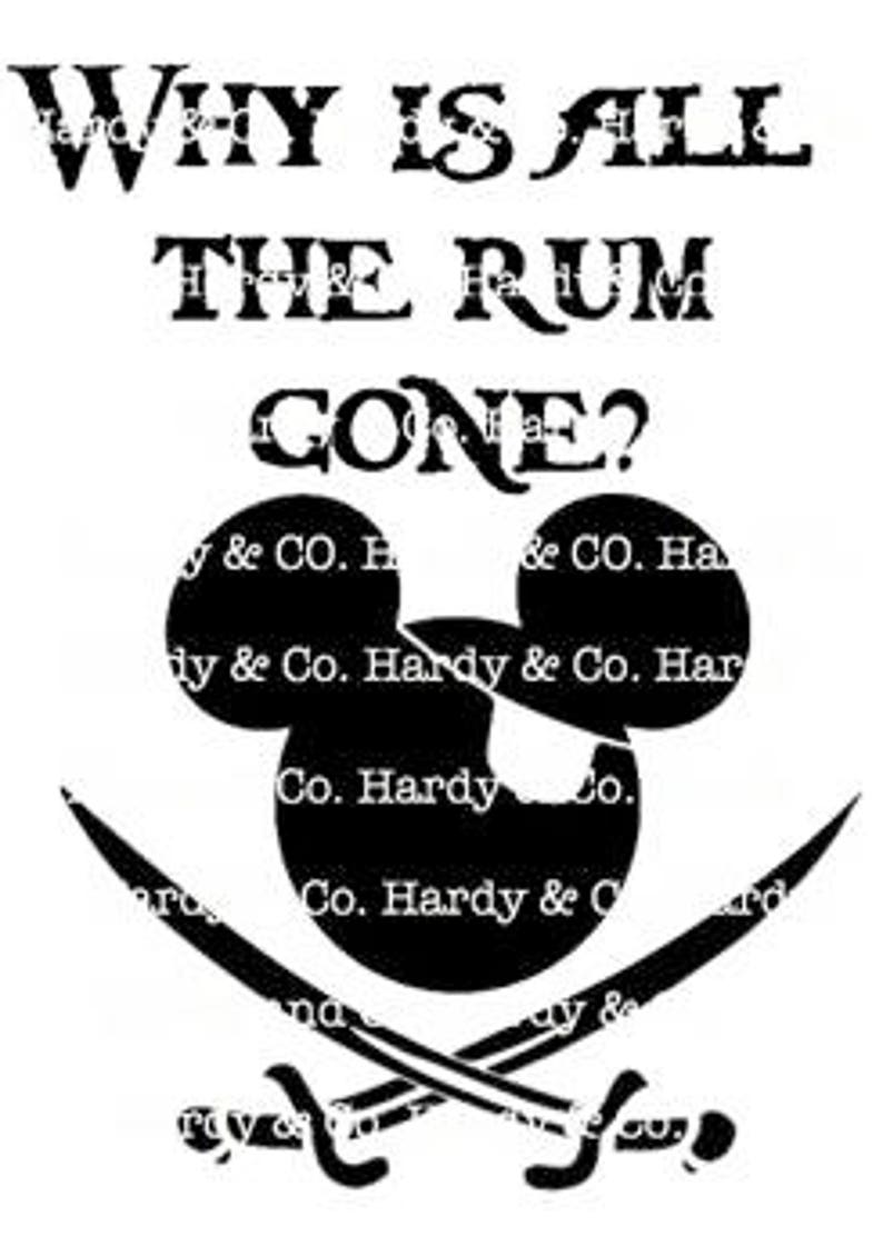 Why is All the Rum Gone SVG Cut File Etsy UK