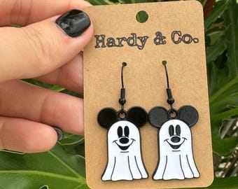 Mickey Ghost Halloween Disney Inspired Earrings
