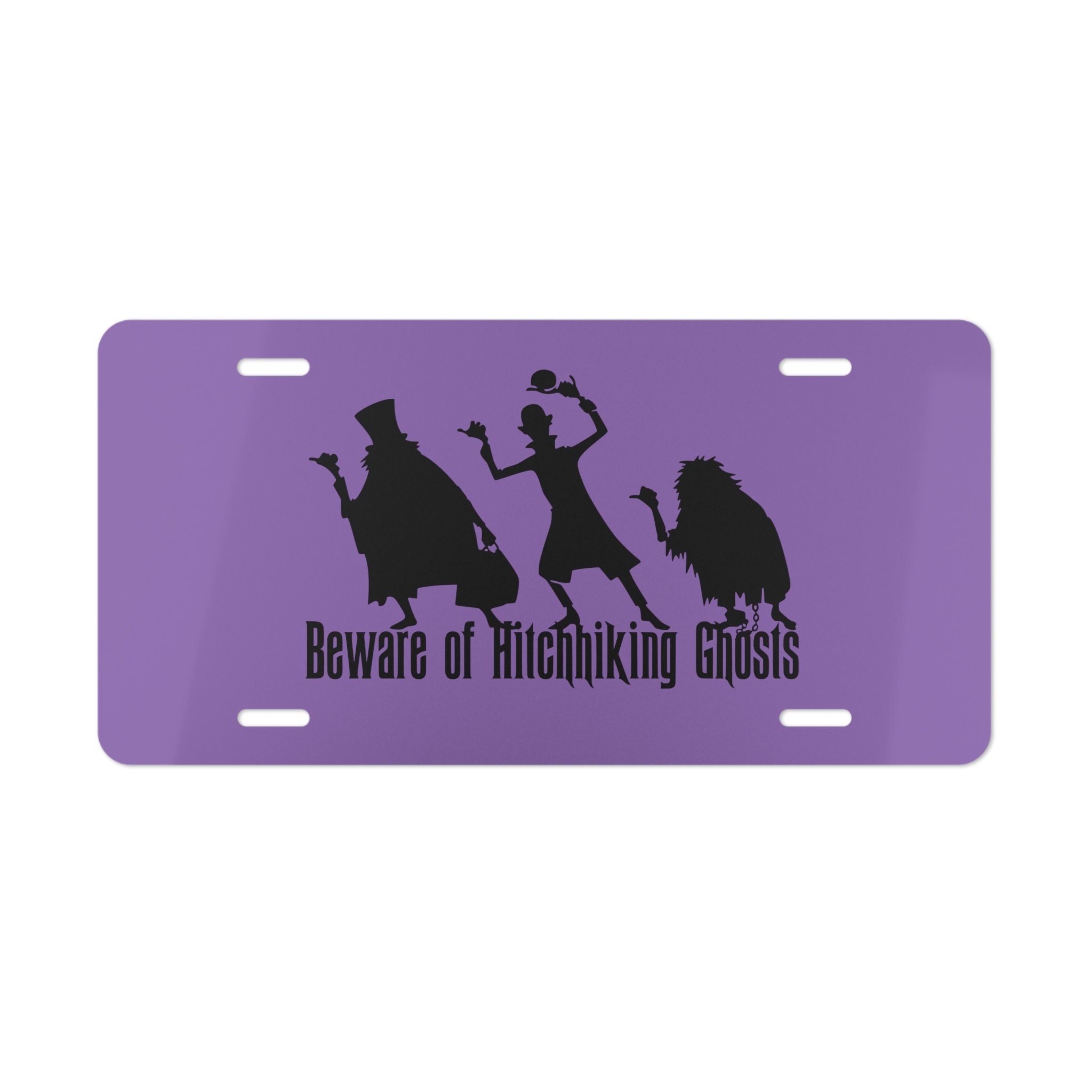 Haunted Mansion Front License Plate - 6" X 12" Aluminum, Retro Vintage Design For Car, Truck, Garage Decor