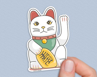 Maneki-neko Sticker, Japanese Souvenirs, Travel gifts Japan