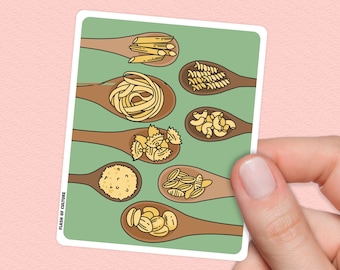 Italian Pasta Sticker, Food lovers gift, Italy