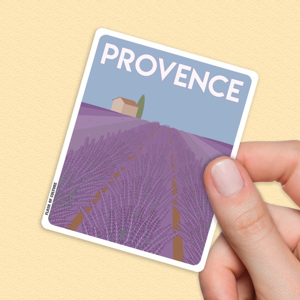 Provence France Sticker, Lavender Fields, French Gifts