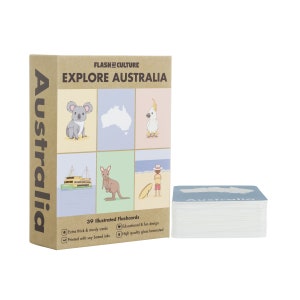 Australian flashcards, Aussie flashcards, Aussie cards, Gifts for Aussie kids, Gifts from Australia, Australian cards -Imperfect Stock sale