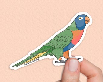 Rainbow Lorikeet Sticker, Australian Birds, Aussie Gifts, Native Birds