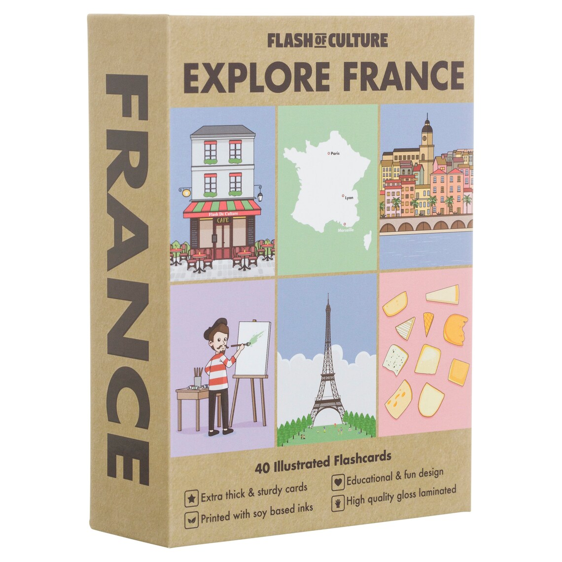 French Flashcards Kids Flashcards French Culture France Etsy