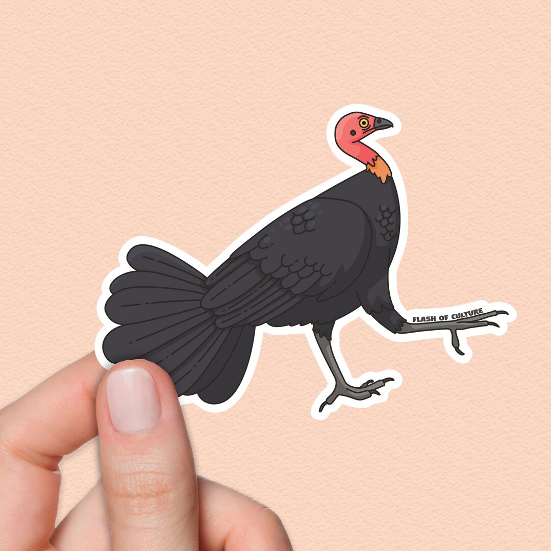 Australian Brush Turkey Sticker Bush Turkey Australian Scrub Etsy