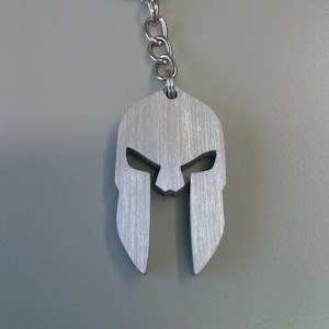 Sparta, Spartan helmet, 300, aluminum keychain