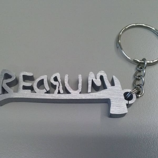 Redrum, Murder, Ax The Shining, aluminum horror keychain