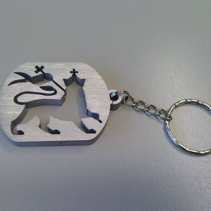 Löwe von Juda, Emblem von Äthiopien, Rastafari-Symbol, Reggae-Musik, Aluminium-Rasta-Schlüsselbund