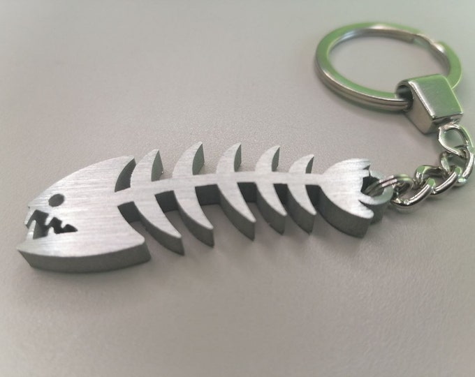 Fish Bone Keychain This item is unavailable - Etsy