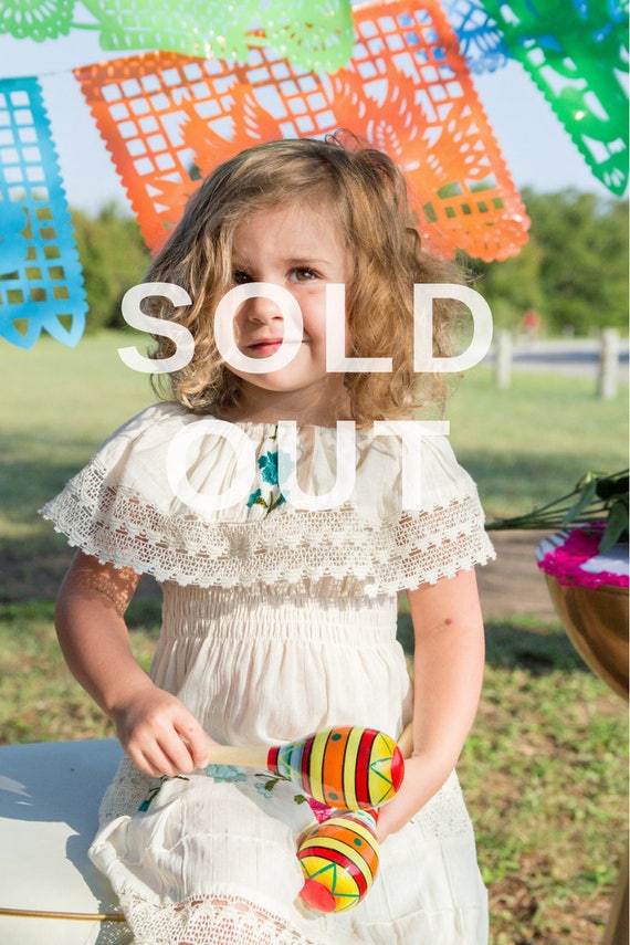mexican flower girl dress
