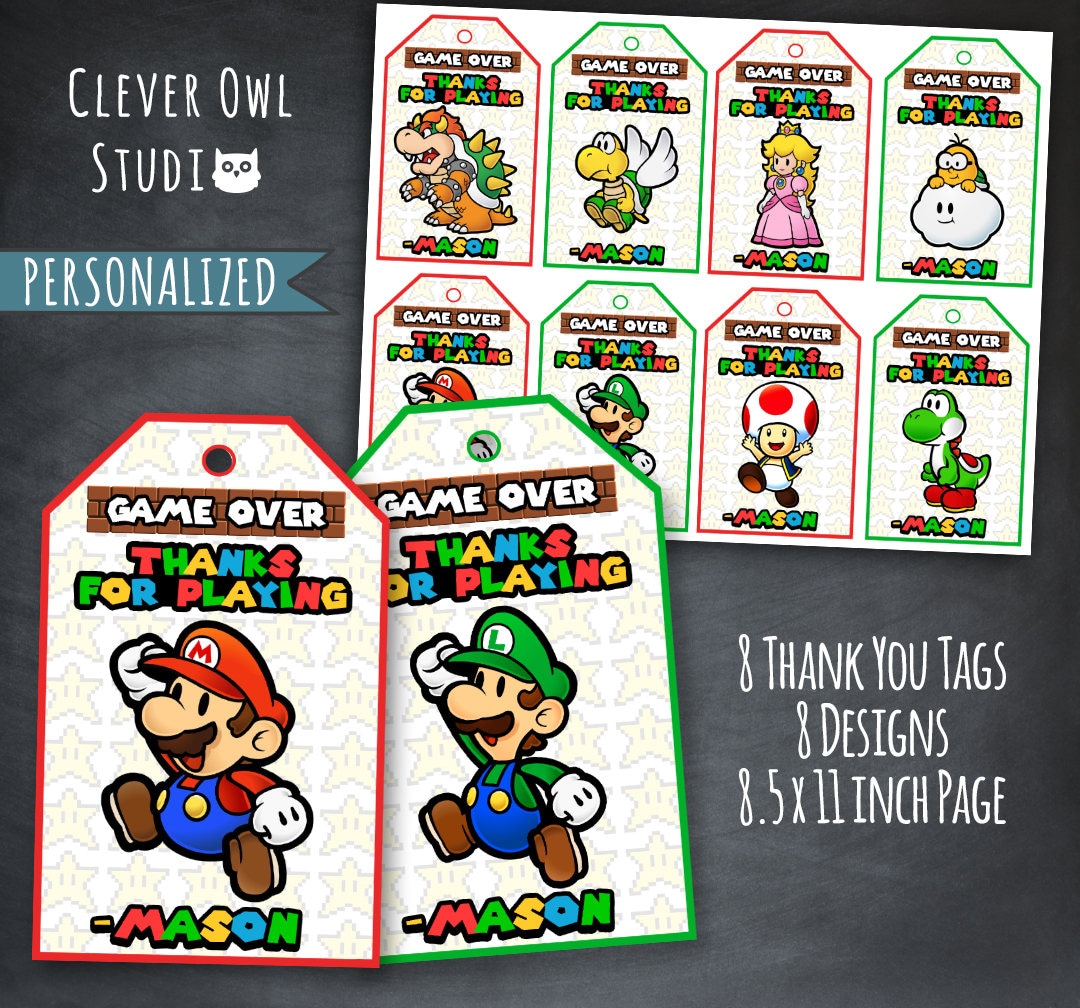 Super Mario Printable Decorations - Play Nintendo.