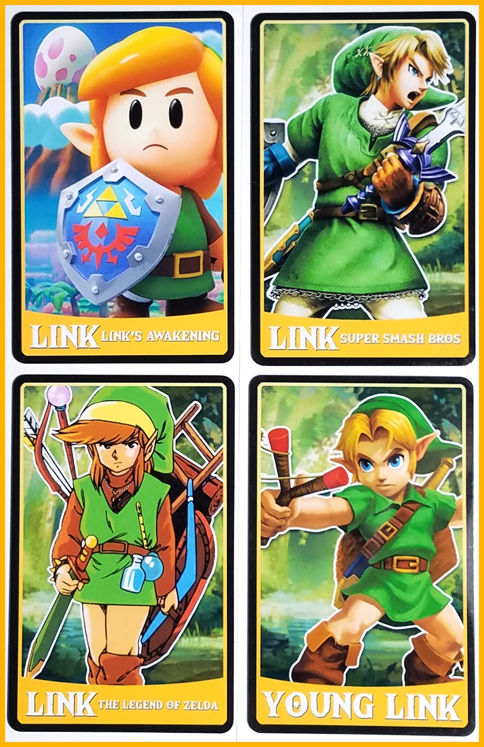 Link Series Amiibo Cards The Legend Of Zelda Etsy