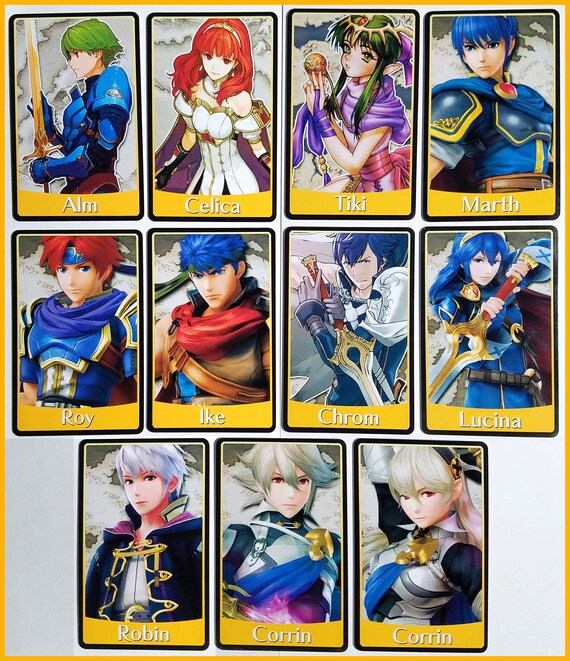Fire Emblem Nfc Amiibo Cards Fire Emblem Warriors Echoes Smash Bros