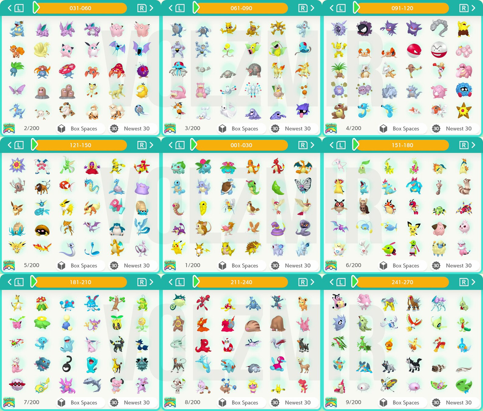 Pokemon Home Complete Gen 1 7 Living Pokedex BONUS 837 Etsy