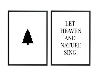Let Heaven and Nature Sing Greeting Card With Cardinal Image, Envelope ...