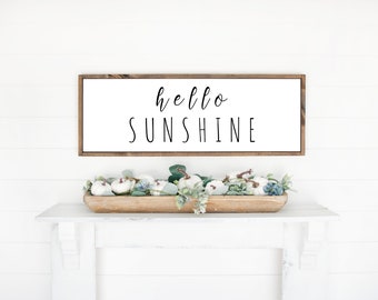 Home Decor, Printables, Summer, Hello Sunshine, Wall Art, Digital prints