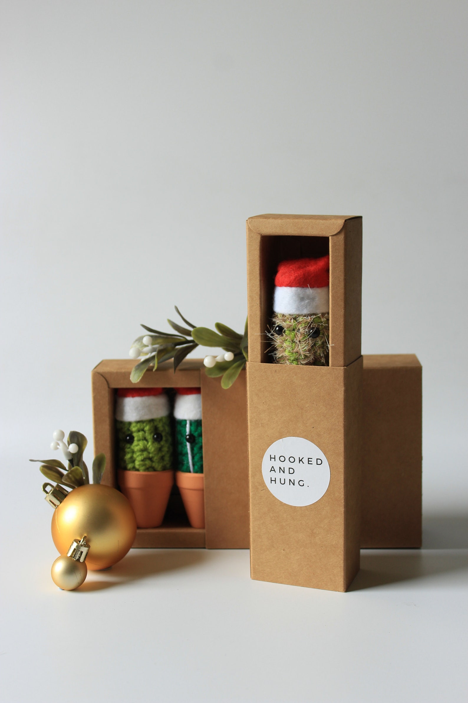 Crochet Cactus Christmas Tree Decorations Hanging Xmas Decor - Etsy UK