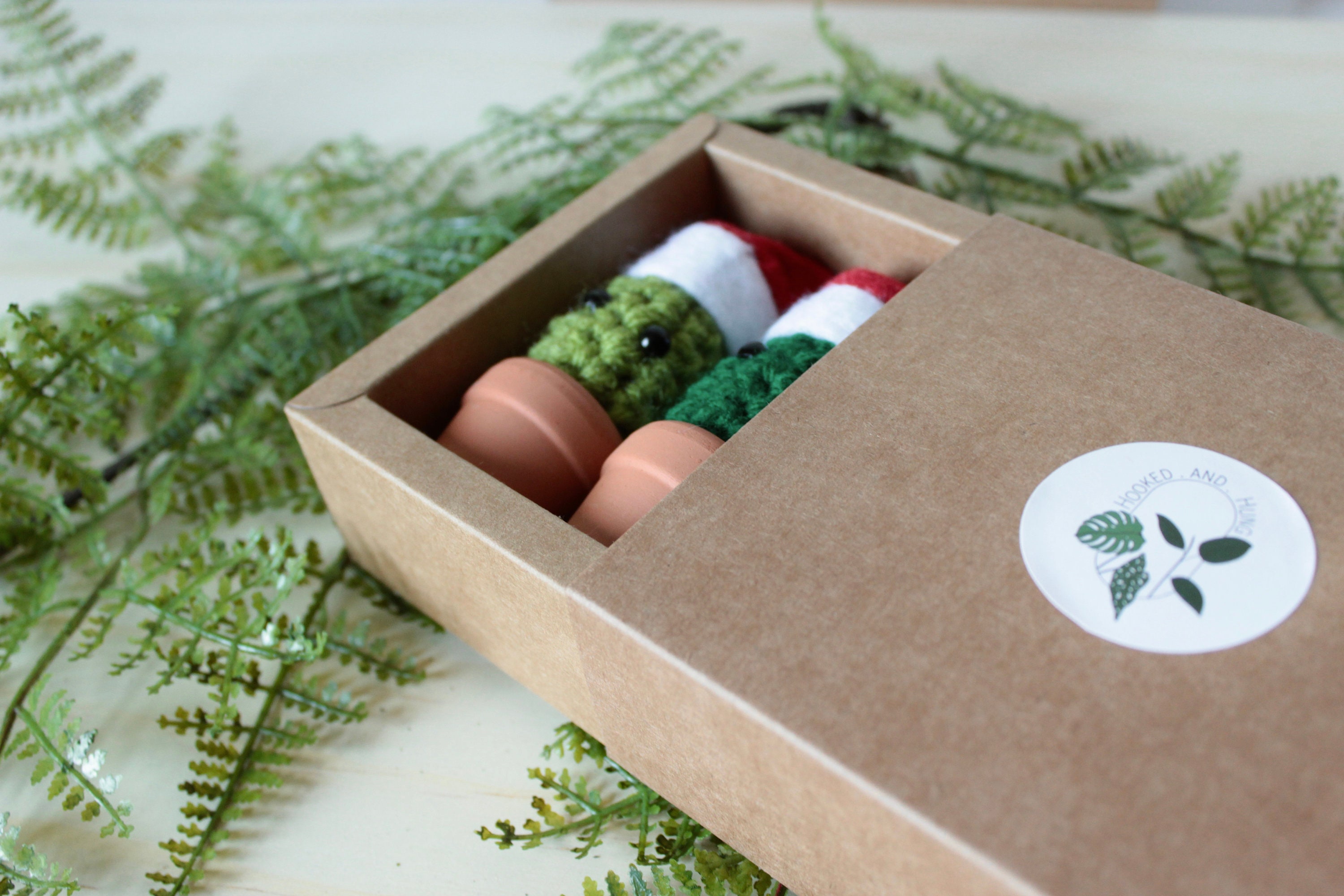 Crochet Cactus Christmas Tree Decorations Hanging Xmas Decor | Etsy UK