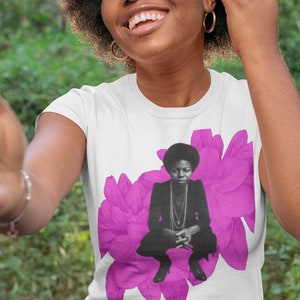 The Nina Unisex Tee | Nina Simone | Black Girl Magic | For the Culture | Black Love | Tees | T-Shirts | Women Clothing | Black Women |Floral