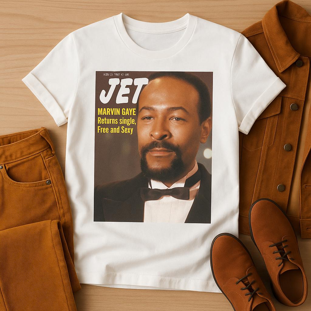 Vintage JET Magazine Marvin Gaye Tee | Soul Music Legend Tee | R&B