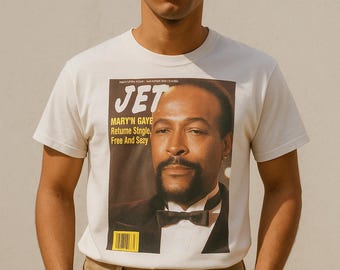 Vintage JET Magazine Marvin Gaye Tee | Soul Music Legend Tee | R&B