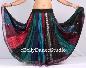 Women Skirt/Patchwork Skirt/Bollywood Skirt/Gypsy Skirt/Renaissance/Rajasthani Skirt/Belly Dance Skirt/Tribal Skirt/Festival/Banjara Skirt