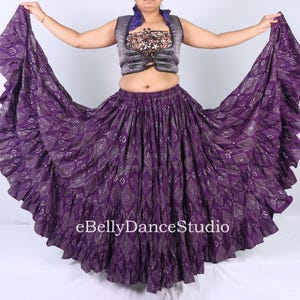 Assuit Skirt/25 Yard Skirt/ATS Skirt/Tribal fusion/Gypsy Skirt/Belly Dance Skirt/4 Tier/Festival Skirt/Renaissance/Cosplay/Caravan/FCBD/Larp