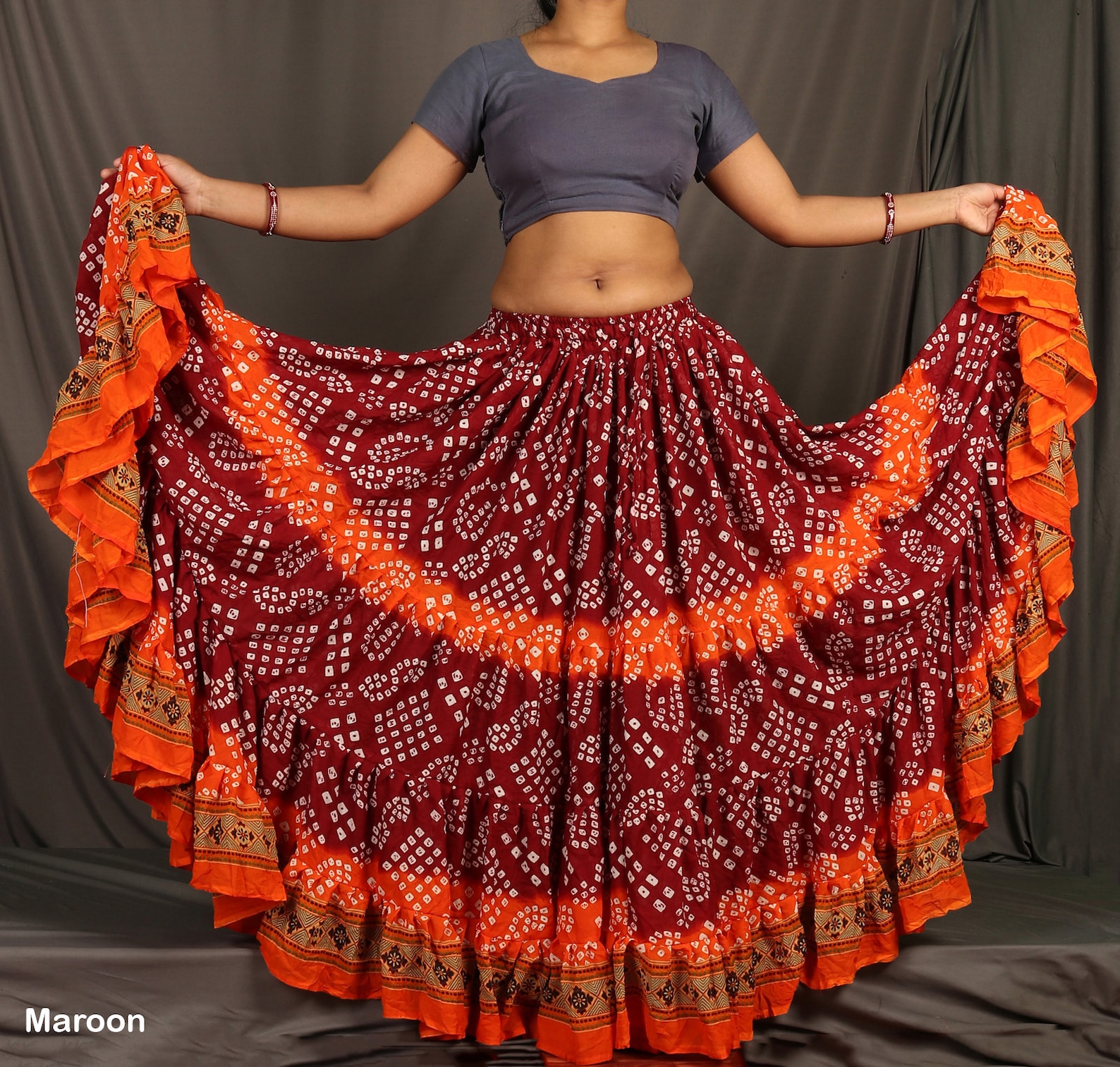Jaipur Skirt/25 Yard Skirts/ Belly Dance Skirt/ 4 Tiered Etsy