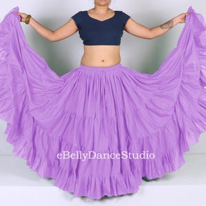25 Yard Skirt/ATS Skirt/Gypsy Skirt/Tribal Skirt/Belly Dance Skirt/4 Tiered/Flamenco/Bohemian/Renaissance/Festival Skirt/FCBD/Cotton Skirt