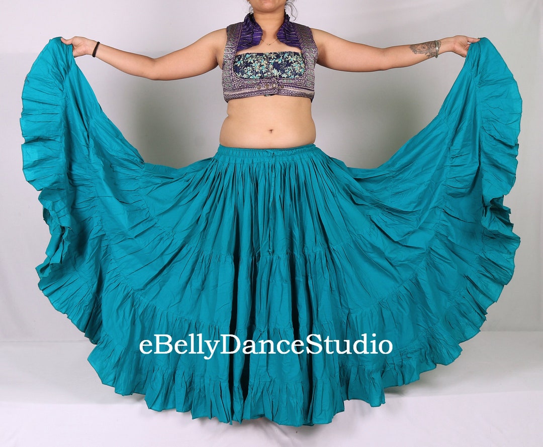 Cotton 25 Yard Skirt/gypsy Skirt/tribal Skirt/belly Dance Etsy